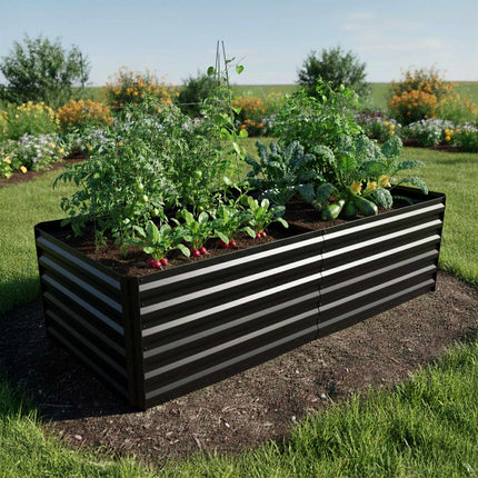 Galvanized Raised Garden Bed 57x180x90cm