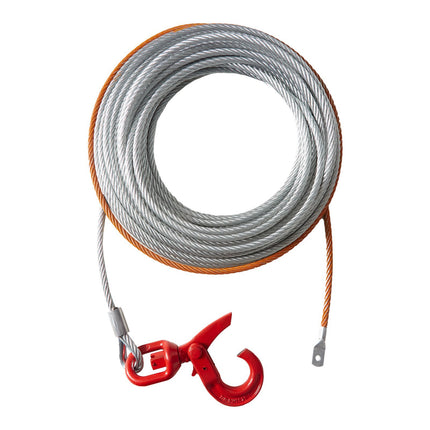 Galvanized Steel Winch Cable 3/8 in x 50 ft, 15,200 lb