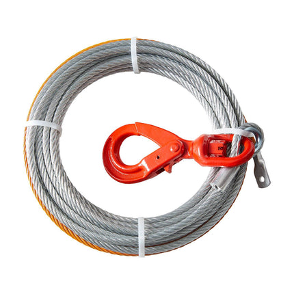 Galvanized Steel Winch Cable 3/8 in x 50 ft, 15,200 lb