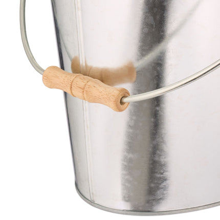 Galvanized ashtray with lid