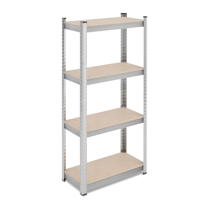 Galvanized shelves for heavy loads with 4 levels