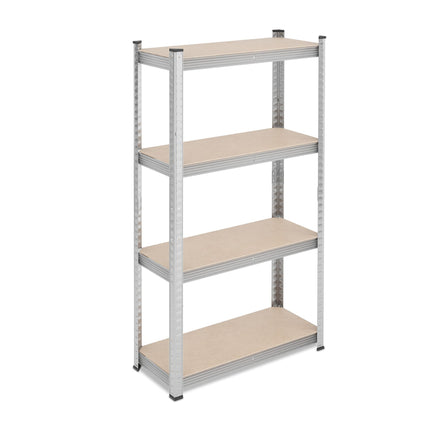 Galvanized shelves for heavy loads with 4 levels