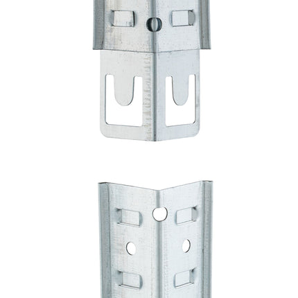 Galvanized shelves for heavy loads with 5 levels