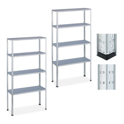 Galvanized shelves for high load, 2 pcs