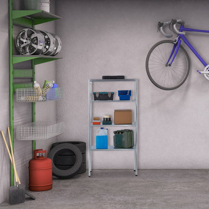 Galvanized shelves for high load, 2 pcs