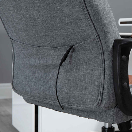 Ergonomischer Gaming-Stuhl, Drehstuhl, grau/braun
