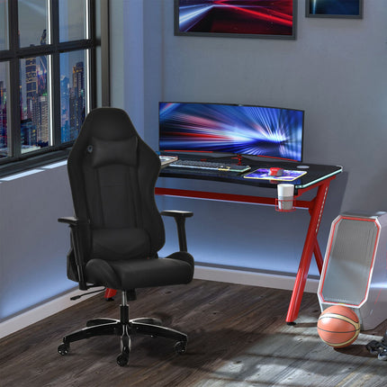 Ergonomischer Gaming-Liegesessel, Kunstleder, höhenverstellbar