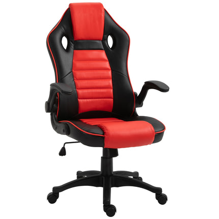 Gaming-Rennstuhl, ergonomisch, verstellbar, Rot & Schwarz