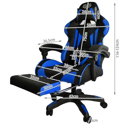 Gaming-Stuhl - schwarz und blau Dunmoon 