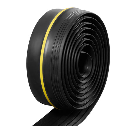 Garage Door Threshold Seal, 12 Ft PVC Adhesive, Black