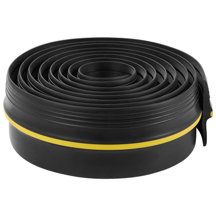Garage Door Threshold Seal, 12 Ft PVC Adhesive, Black