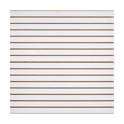 Garage Slatwall Panels, 2-Pack 4x4 ft MDF, White