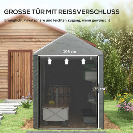 Wasserdichtes Garagenzelt mit UV-Schutz - Stahlrahmen