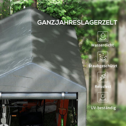 Wasserdichtes Garagenzelt mit UV-Schutz - Stahlrahmen