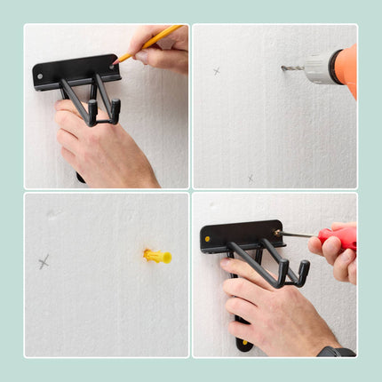 Garage wall hook set of 2