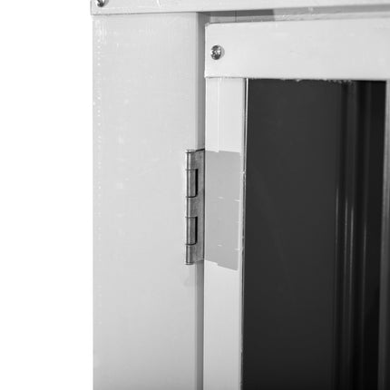 Lockable storage box in black steel dustbin, fits 2 cans