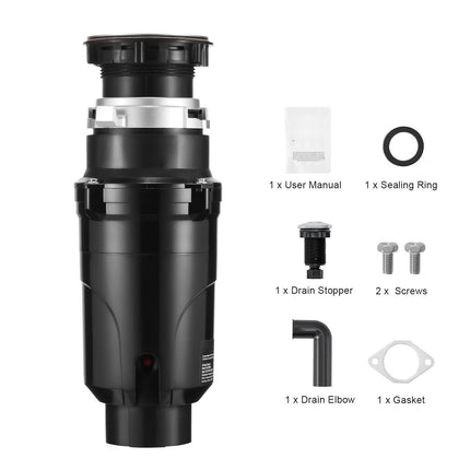 Garbage Disposal 1/2 HP, Continuous Feed, EZ Mount