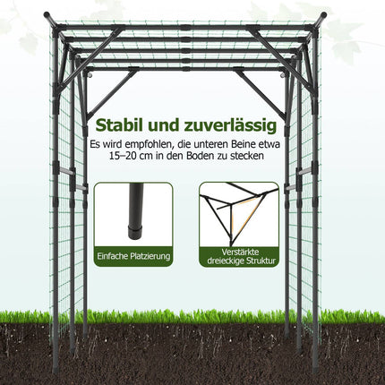 Zahradní oblouk pro popínavé rostliny, 200x150x197 cm