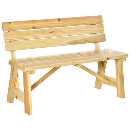 Gartenbank 2-Sitzer mit Rückenlehne, Tragkraft 220 kg