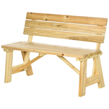 Gartenbank 2-Sitzer mit Rückenlehne, Tragkraft 220 kg