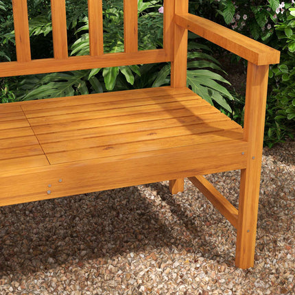 Gartenbank, 3-Sitzer mit Armlehnen, Tragkraft 280 kg