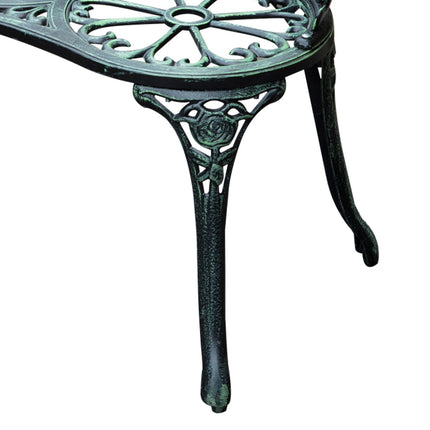 2-seater metal garden bench - 100 x 54 x 78 cm