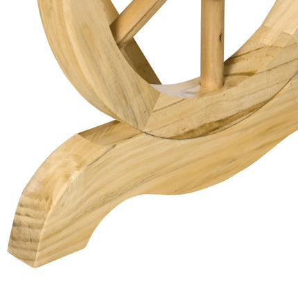 Wetterfeste Gartenbank aus Holz, rustikale Oberfläche, 98 x 50 cm
