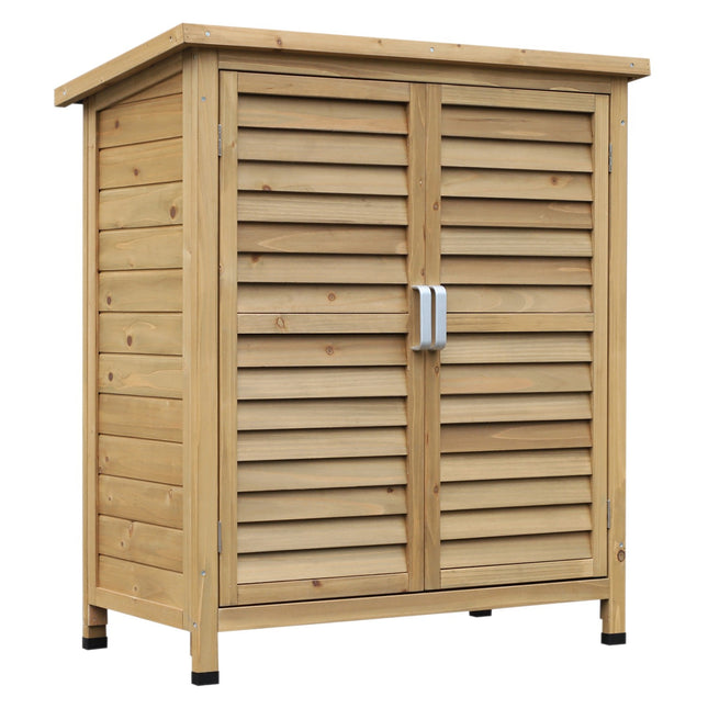 Gartenwerkzeugschuppen aus Holz mit Dach, 87x46.5x96.5 cm