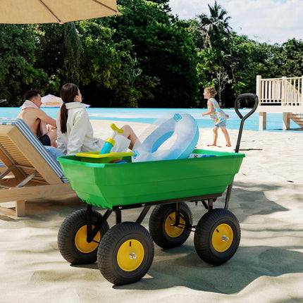 Garden Cart with Tipping Function, 75L, 200kg Capacity