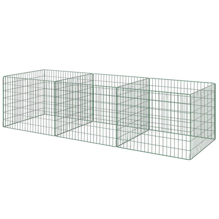 Garden Compost Bin, Steel, 270L, Open Mesh Design
