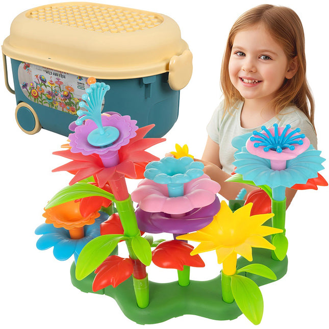 Gartenbausteine Set, 139 Teile, Mehrfarbig