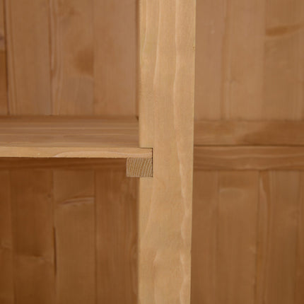 Gartengeräteschuppen aus Holz, naturfarben, 127,5x50x164 cm