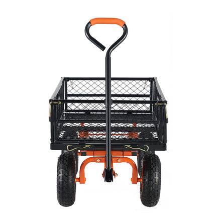 Garden Dump Cart, 880 lb Capacity, 10 in Wheels