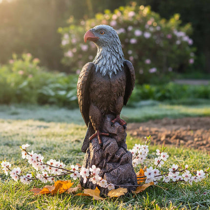 Gartenadler-Statue, wetterfestes Polyresin, UV-beständig
