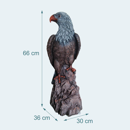 Gartenadler-Statue, wetterfestes Polyresin, UV-beständig