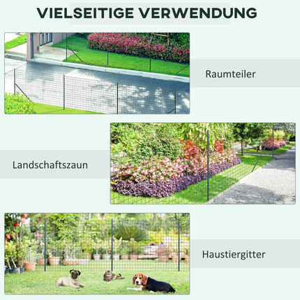 Gartenzaun-Drahtgeflecht – starker, langlebiger Stahl (10x1,5m)
