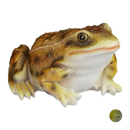 Gartenfigur Frosch Kunststein