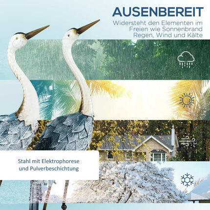 Wetterfeste Outdoor-Girlandenskulpturen, 2er-Set