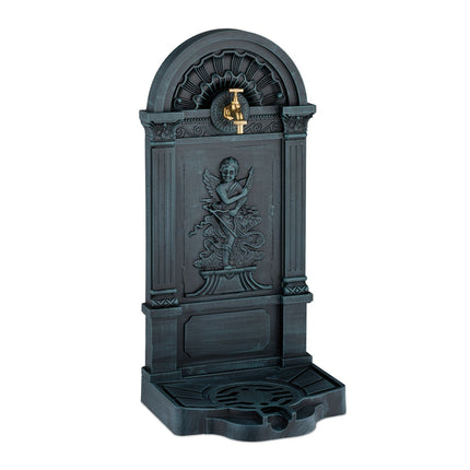 Gartenbrunnen mit Engelsmotiv, Antik-Stil