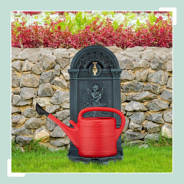 Gartenbrunnen mit Engelsmotiv, Antik-Stil