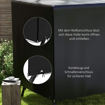 Gartenmöbelabdeckung, PE, wasserdicht, 215x155x150 cm