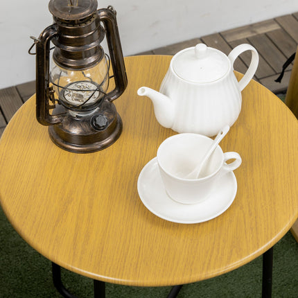 Salon de jardin pour 2 personnes, 2 fauteuils à bascule, 1 table d'appoint, polyrotin robuste, coussins d'assise inclus