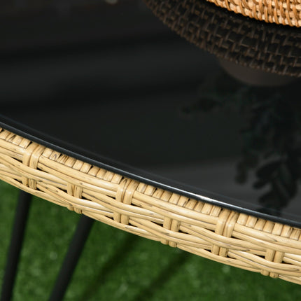 Gartenmöbel-Set mit Kissen - 4-teilige Lounge-Garnitur