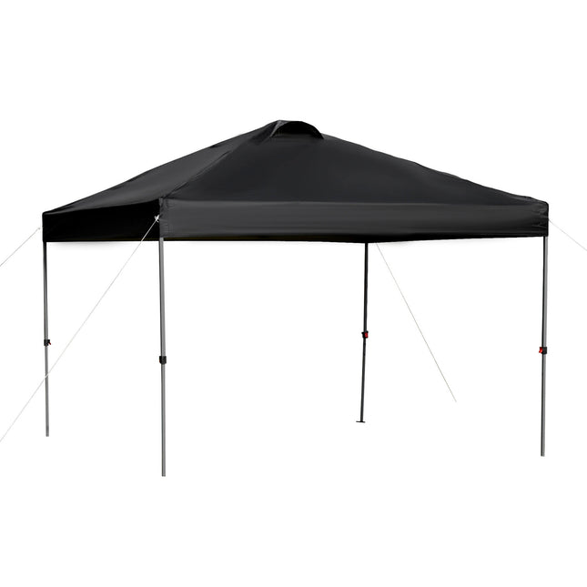 Pop-Up Gartenpavillon, 3x3m, UV-Schutz, Schwarz