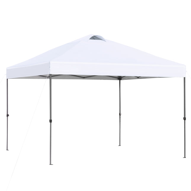Pop-Up Pavillon Weiß Gartenzelt 2,95m UV-Schutz