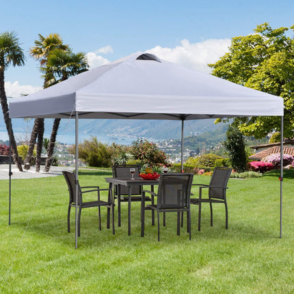 Pop-Up Pavillon Weiß Gartenzelt 2,95m UV-Schutz