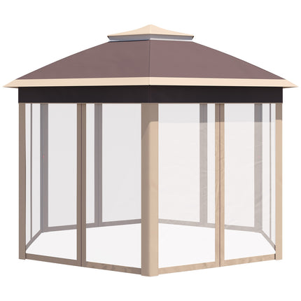 Hexagonal Pop-Up Garden Gazebo 4x4M with carrying bag