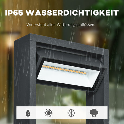 Gartenpoller für Außenbereiche, warmes LED-Licht, verstellbar, IP65