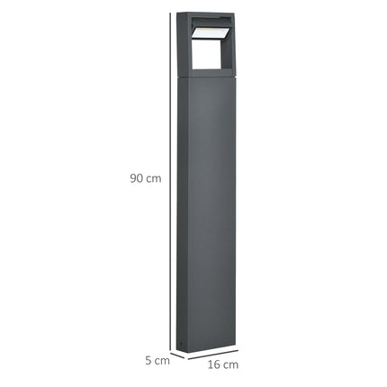 Gartenpoller für Außenbereiche, warmes LED-Licht, verstellbar, IP65