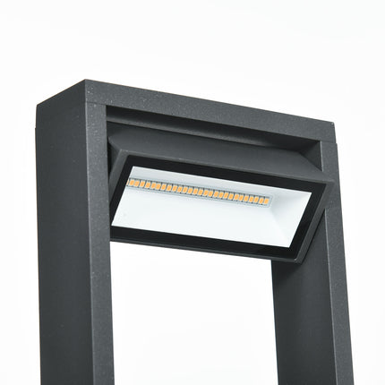 Gartenpoller für Außenbereiche, warmes LED-Licht, verstellbar, IP65